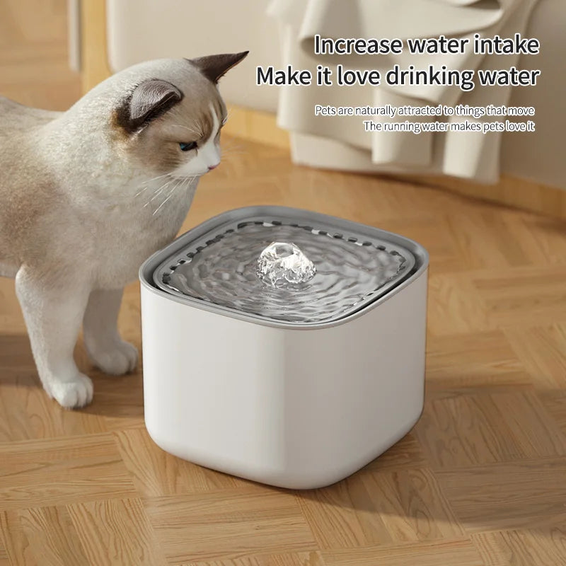 3L Cat Water Fountain Auto Recirculate Filter Large Capacity Filtring Cat Water Drinker USB Electric Mute Cats Water Dispenser