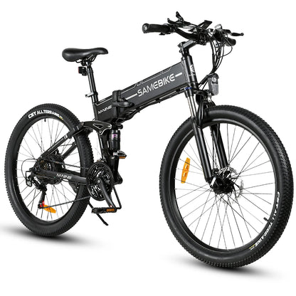 [UK Direct]  LO26-II-FT 12.5Ah 48V 500W(Max 800W) 26 Inches Moped Electric Bike Smart Folding Bike 80-90Km Mileage Max Load 100Kg with EU Plug Dual Dics Brake