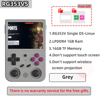 ANBERG353VS Retro Handheld Game Linux System Built- in 4452 Games RG353V Emulator Handheld Console RK3566 Supports Hdmi-Tv-Out