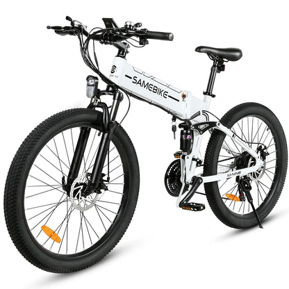 [UK Direct]  LO26-II-FT 12.5Ah 48V 500W(Max 800W) 26 Inches Moped Electric Bike Smart Folding Bike 80-90Km Mileage Max Load 100Kg with EU Plug Dual Dics Brake