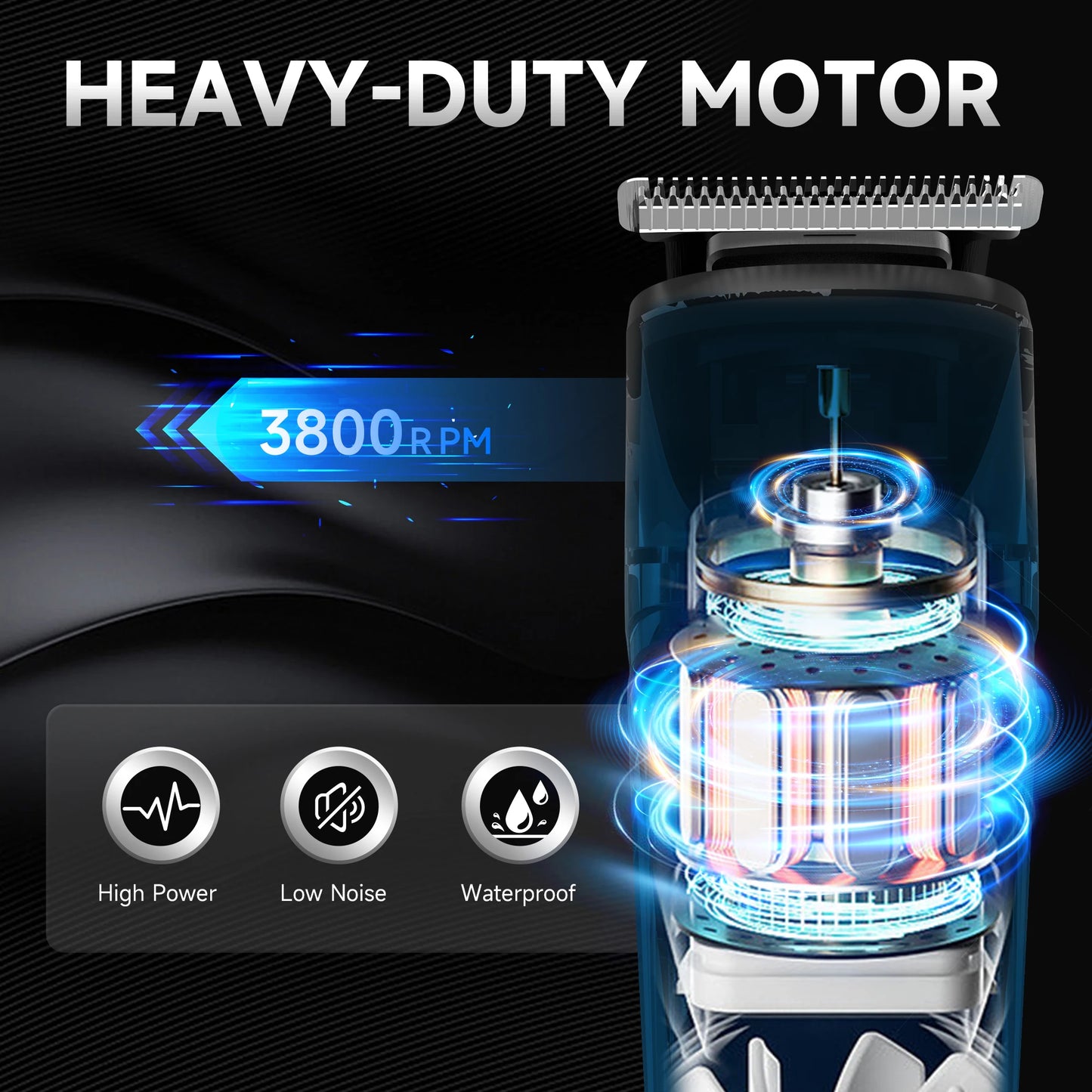 Electric Hair Clippers Shaver for Men'S Razor Hair Cutting Trimmer Kits Multifunctional Nose Hair Trimmer 5 in 1 Professional